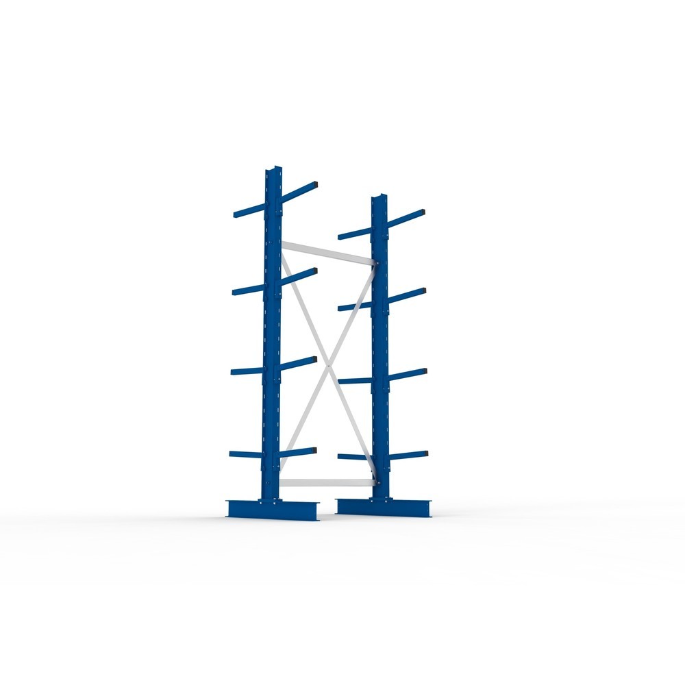 Immagine del prodotto n. 3: Campata base per scaffalatura cantilever META, a doppio fronte, portata per braccio 220 kg, AxLxP 2.500 x 1.094 x 1.020 mm
