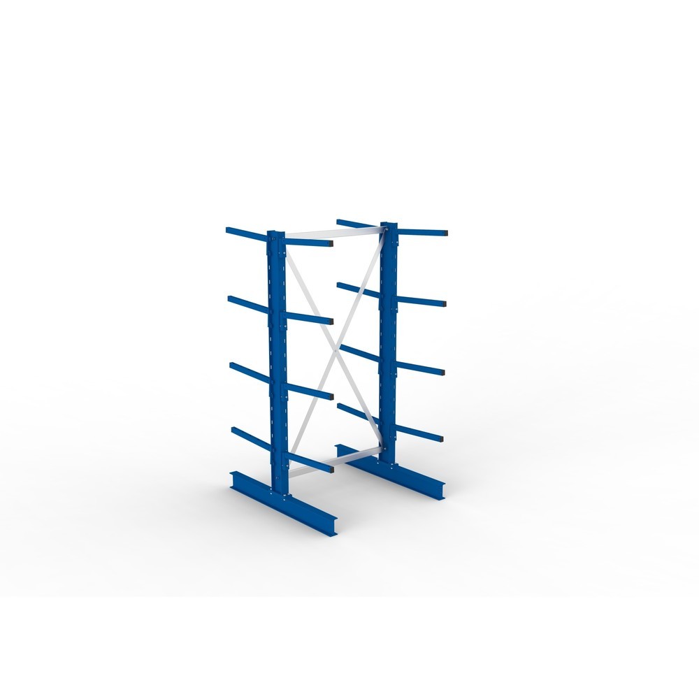 Immagine del prodotto n. 4: Campata base per scaffalatura cantilever META, a doppio fronte, portata per braccio 175 kg, AxLxP 2.000 x 1.094 x 1.220 mm