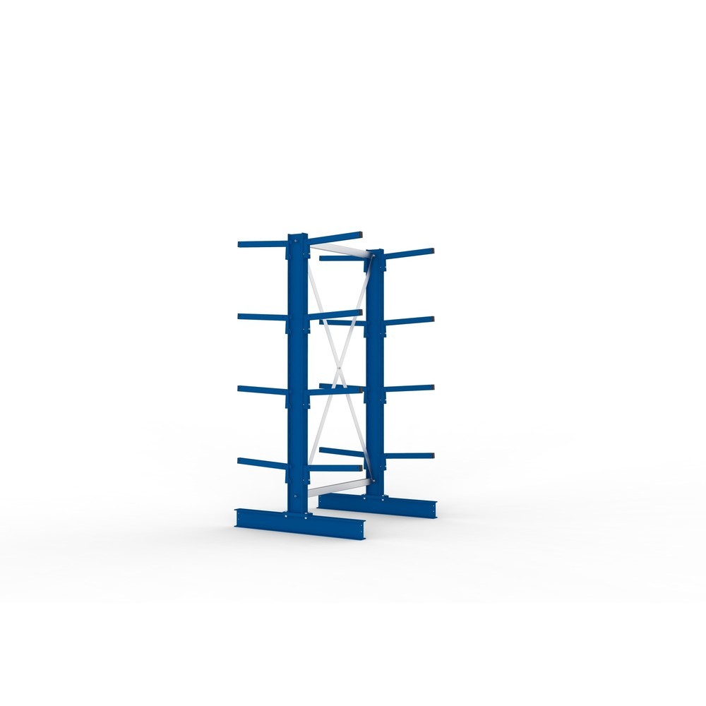 Immagine del prodotto n. 2: Campata base per scaffalatura cantilever META, a doppio fronte, portata per braccio 220 kg, AxLxP 2.000 x 1.094 x 1.020 mm