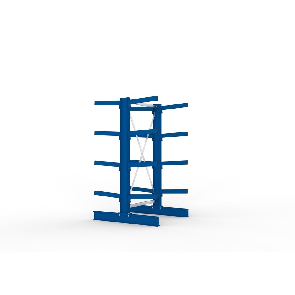 Immagine del prodotto n. 4: Campata base per scaffalatura cantilever META, a doppio fronte, portata per braccio 430 kg, AxLxP 2.000 x 1.103 x 1.240 mm