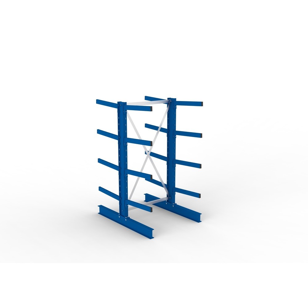 Immagine del prodotto n. 2: Campata base per scaffalatura cantilever META, a doppio fronte, portata per braccio 355 kg, AxLxP 2.000 x 1.103 x 1.440 mm