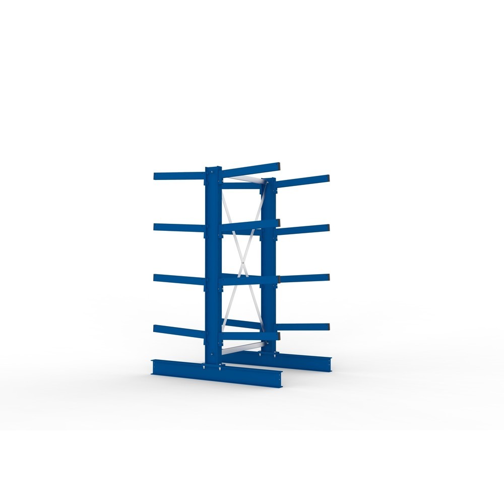 Immagine del prodotto n. 4: Campata base per scaffalatura cantilever META, a doppio fronte, portata per braccio 355 kg, AxLxP 2.000 x 1.103 x 1.440 mm