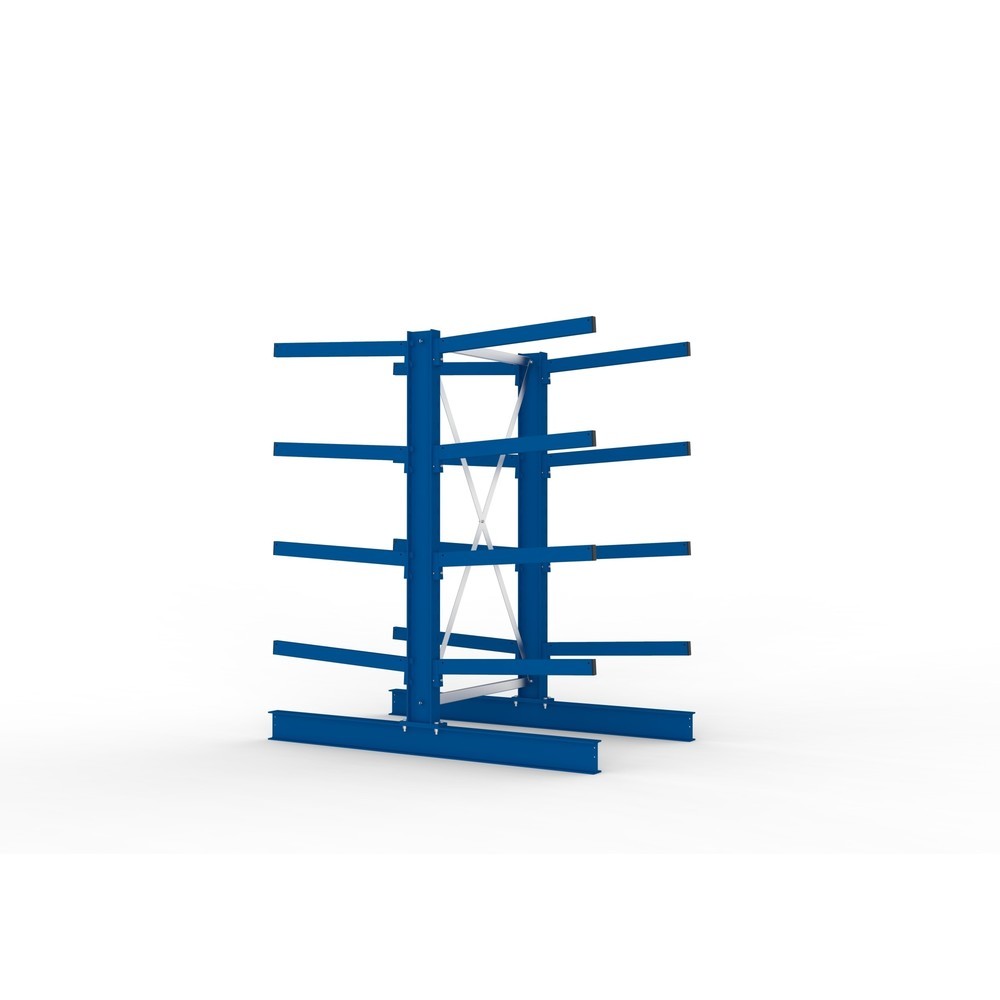 Immagine del prodotto n. 4: Campata base per scaffalatura cantilever META, a doppio fronte, portata per braccio 250 kg, AxLxP 2.000 x 1.103 x 1.840 mm