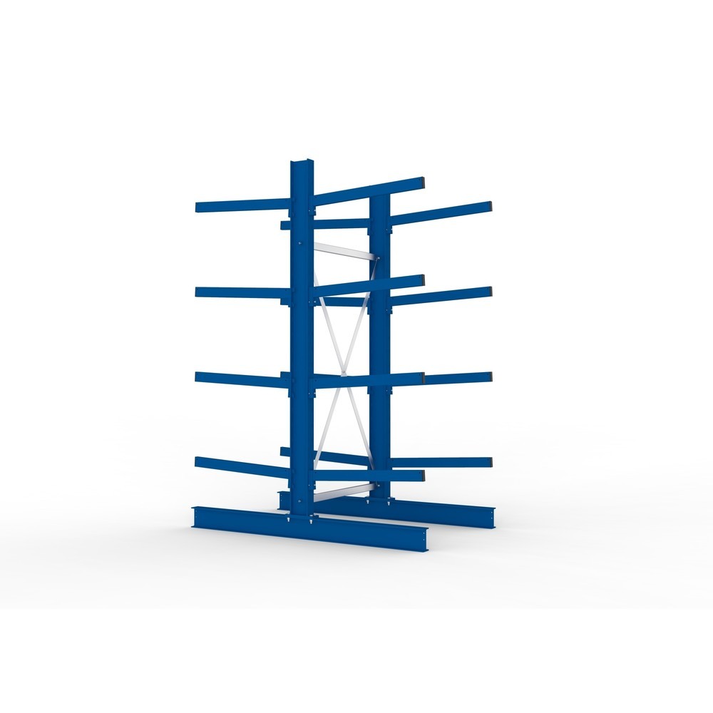 Immagine del prodotto n. 4: Campata base per scaffalatura cantilever META, a doppio fronte, portata per braccio 250 kg, AxLxP 2.500 x 1.103 x 1.840 mm