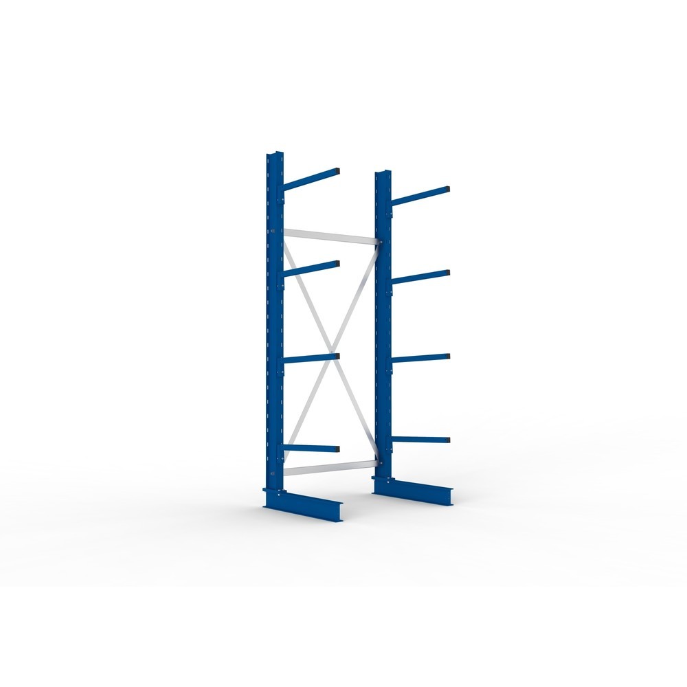 Immagine del prodotto: Campata base per scaffalatura cantilever META, a fronte singolo, portata per braccio 140 kg, AxLxP 2.500 x 1.094 x 810 mm