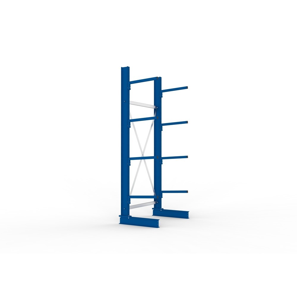 Immagine del prodotto n. 2: Campata base per scaffalatura cantilever META, a fronte singolo, portata per braccio 175 kg, AxLxP 2.500 x 1.094 x 710 mm