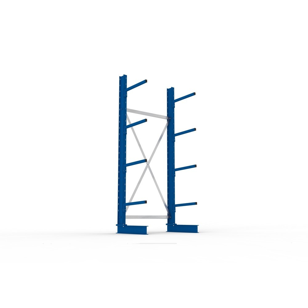 Immagine del prodotto n. 3: Campata base per scaffalatura cantilever META, a fronte singolo, portata per braccio 175 kg, AxLxP 2.500 x 1.094 x 710 mm