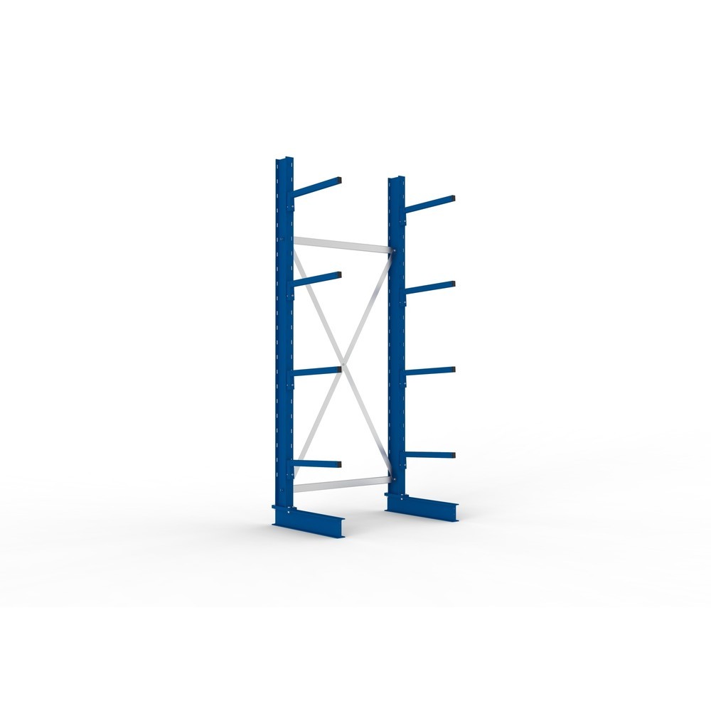 Immagine del prodotto: Campata base per scaffalatura cantilever META, a fronte singolo, portata per braccio 175 kg, AxLxP 2.500 x 1.094 x 710 mm