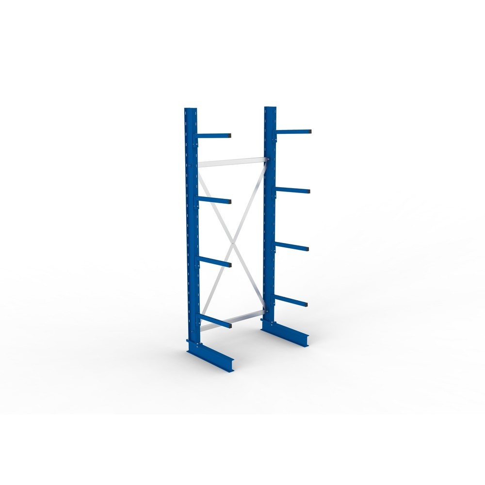 Immagine del prodotto n. 4: Campata base per scaffalatura cantilever META, a fronte singolo, portata per braccio 175 kg, AxLxP 2.500 x 1.094 x 710 mm