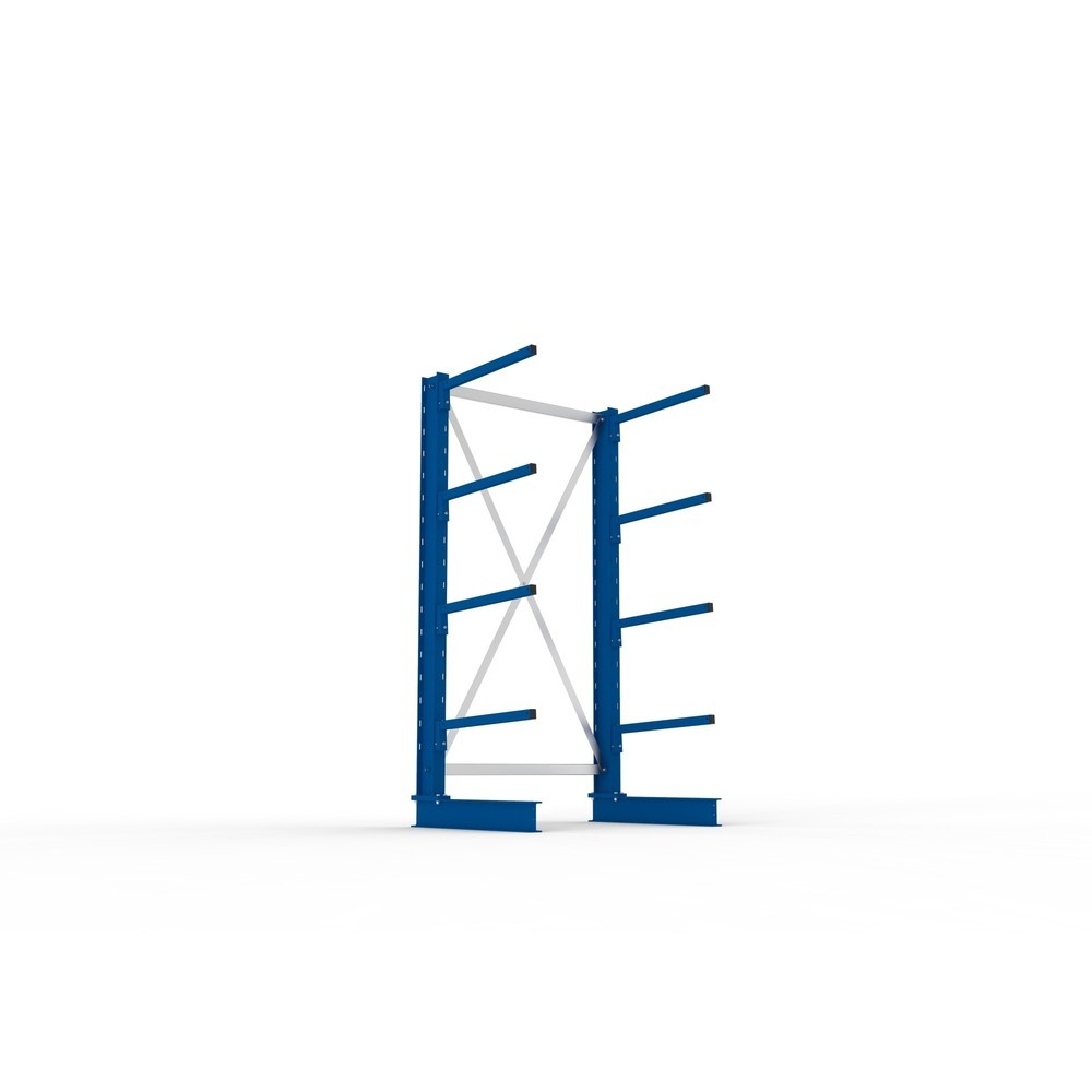 Immagine del prodotto n. 3: Campata base per scaffalatura cantilever META, a fronte singolo, portata per braccio 140 kg, AxLxP 2.000 x 1.094 x 810 mm