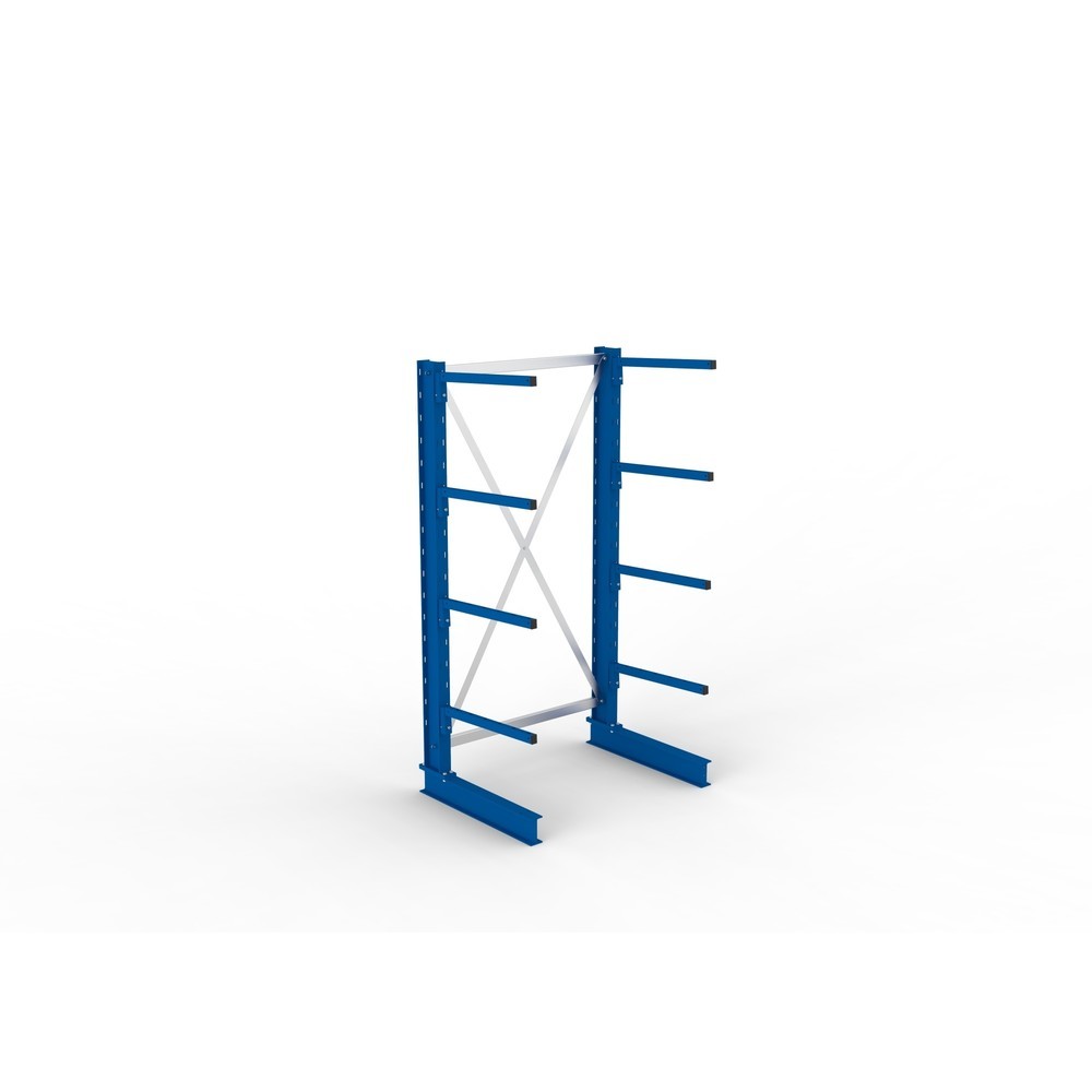 Immagine del prodotto n. 4: Campata base per scaffalatura cantilever META, a fronte singolo, portata per braccio 140 kg, AxLxP 2.000 x 1.094 x 810 mm