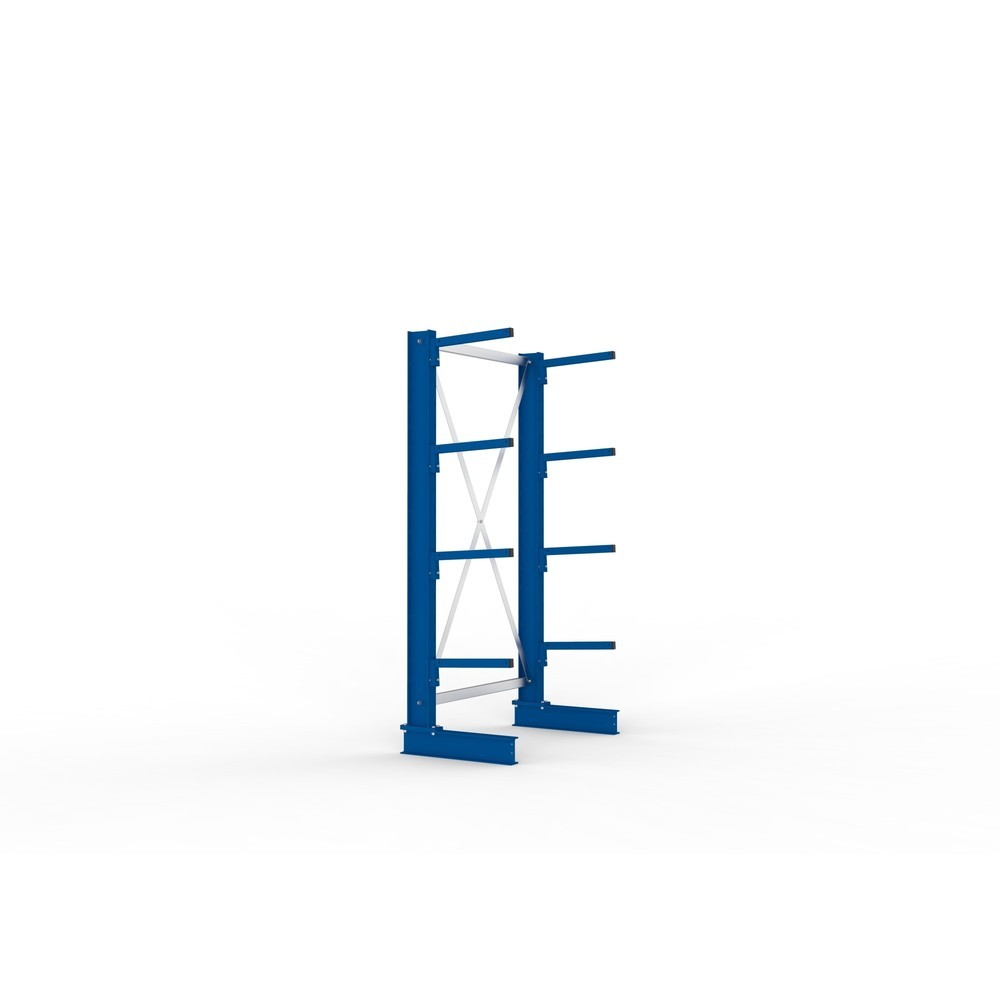 Immagine del prodotto n. 2: Campata base per scaffalatura cantilever META, a fronte singolo, portata per braccio 220 kg, AxLxP 2.000 x 1.094 x 610 mm