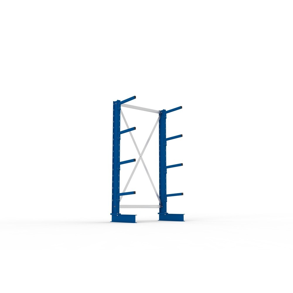 Immagine del prodotto n. 3: Campata base per scaffalatura cantilever META, a fronte singolo, portata per braccio 220 kg, AxLxP 2.000 x 1.094 x 610 mm