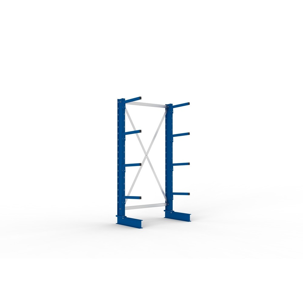 Immagine del prodotto: Campata base per scaffalatura cantilever META, a fronte singolo, portata per braccio 220 kg, AxLxP 2.000 x 1.094 x 610 mm