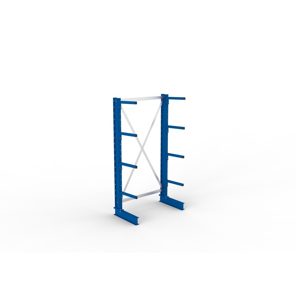 Immagine del prodotto n. 4: Campata base per scaffalatura cantilever META, a fronte singolo, portata per braccio 220 kg, AxLxP 2.000 x 1.094 x 610 mm