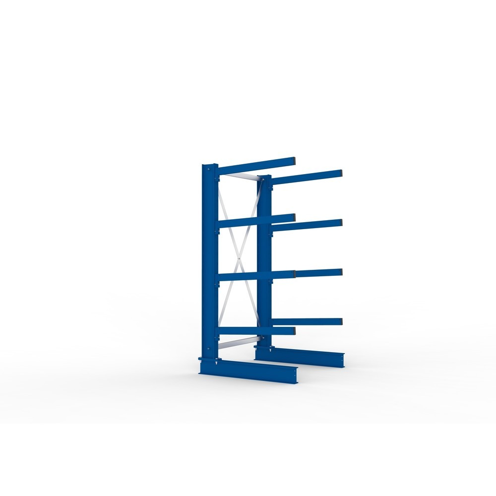 Immagine del prodotto n. 2: Campata base per scaffalatura cantilever META, a fronte singolo, portata per braccio 250 kg, AxLxP 2.000 x 1.103 x 1.030 mm