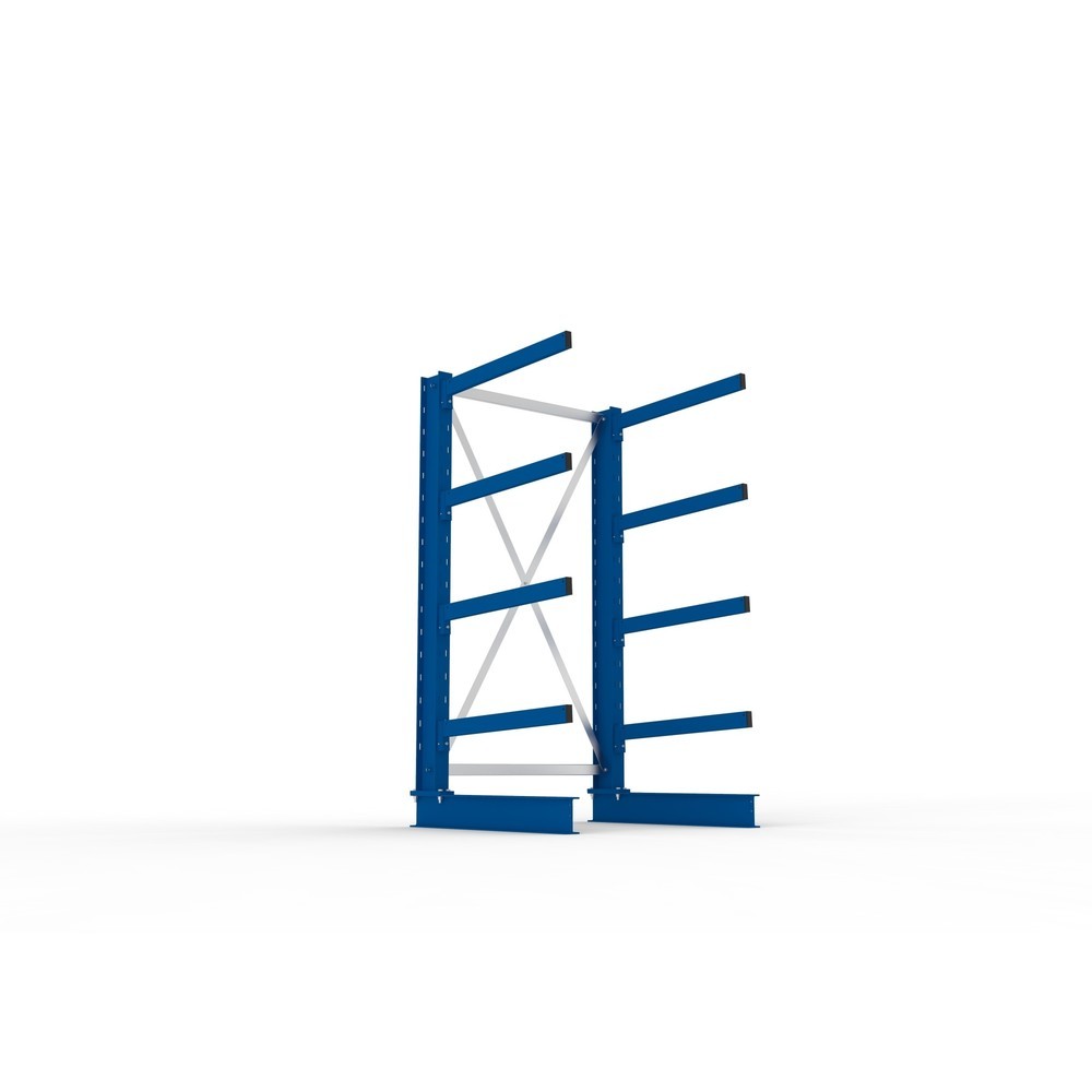 Immagine del prodotto n. 3: Campata base per scaffalatura cantilever META, a fronte singolo, portata per braccio 250 kg, AxLxP 2.000 x 1.103 x 1.030 mm