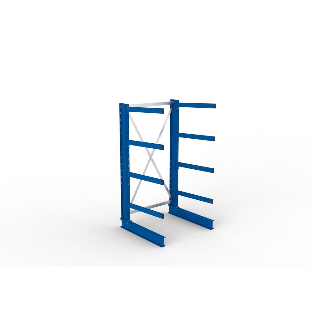 Immagine del prodotto n. 4: Campata base per scaffalatura cantilever META, a fronte singolo, portata per braccio 250 kg, AxLxP 2.000 x 1.103 x 1.030 mm