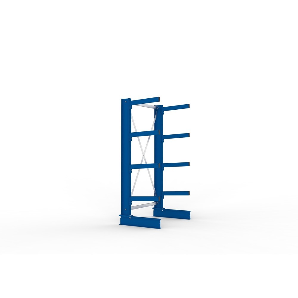 Immagine del prodotto n. 2: Campata base per scaffalatura cantilever META, a fronte singolo, portata per braccio 430 kg, AxLxP 2.000 x 1.103 x 730 mm