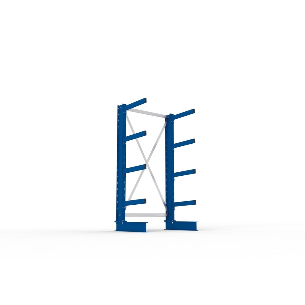 Immagine del prodotto n. 3: Campata base per scaffalatura cantilever META, a fronte singolo, portata per braccio 430 kg, AxLxP 2.000 x 1.103 x 730 mm
