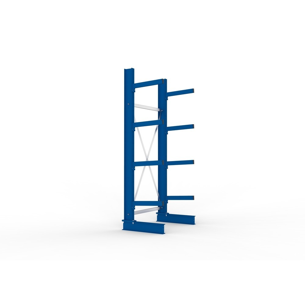 Immagine del prodotto n. 4: Campata base per scaffalatura cantilever META, a fronte singolo, portata per braccio 430 kg, AxLxP 2.500 x 1.103 x 730 mm