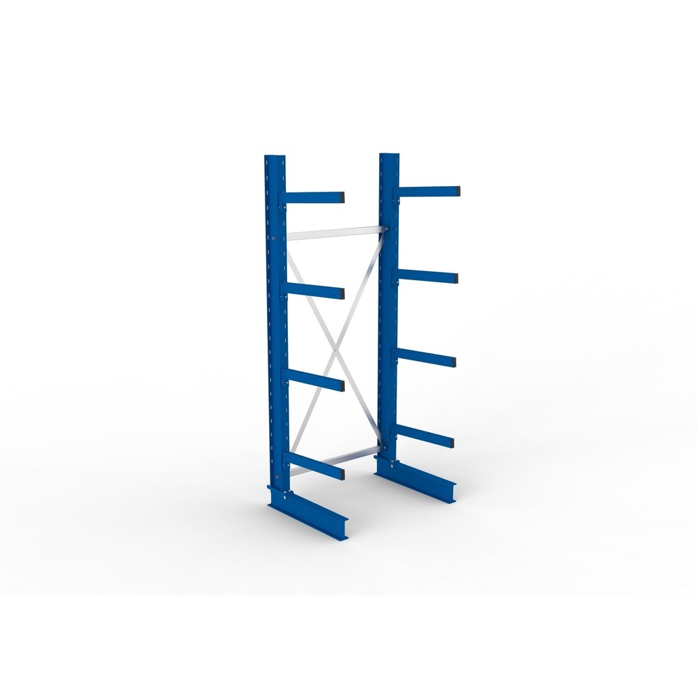Immagine del prodotto n. 2: Campata base per scaffalatura cantilever META, a fronte singolo, portata per braccio 250 kg, AxLxP 2.500 x 1.103 x 830 mm