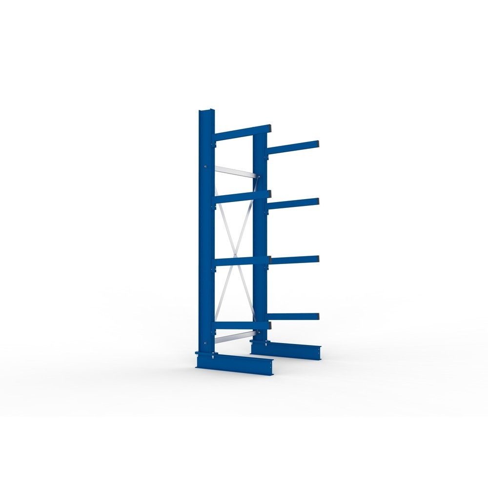 Immagine del prodotto n. 4: Campata base per scaffalatura cantilever META, a fronte singolo, portata per braccio 250 kg, AxLxP 2.500 x 1.103 x 830 mm