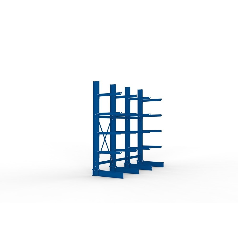 Immagine del prodotto n. 4: Pacchetto completo per scaffalatura cantilever per carichi pesanti META, a fronte singolo, portata per braccio 630 kg, AxLxP 3.000 x 3.090 x 1.135 mm, 4 montanti