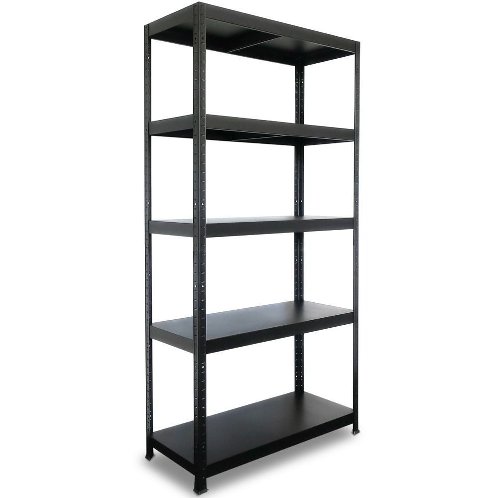 Immagine del prodotto: Scaffalatura metallica a incastro HEMMDAL, PP 130 kg, AxLxP 1.800 x 900 x 400 mm nero