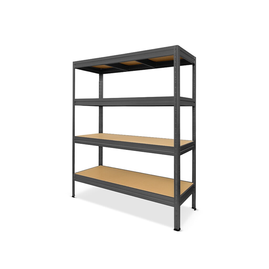 Scaffalatura per carichi pesanti HEMMDAL modello L, grigio grafite - 177 x 160 x 60 cm - fino a 2400 kg Immagine del prodotto: Scaffalatura per carichi pesanti HEMMDAL modello L, grigio grafite - 177 x 160 x 60 cm - fino a 2400 kg