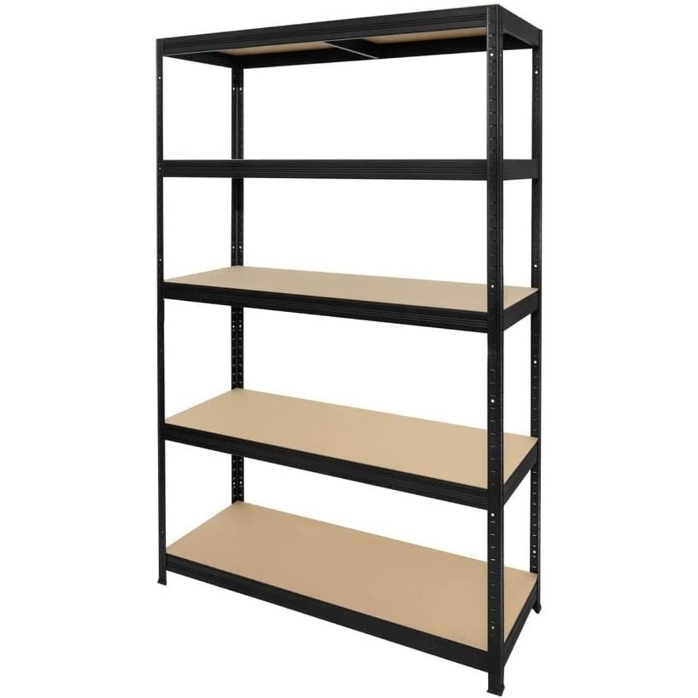 Immagine del prodotto n. 1: Scaffalatura per carichi pesanti HEMMDAL modello M+, nero - 180 x 120 x 60 cm - fino a 750 kg