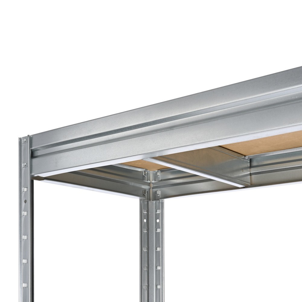 Immagine del prodotto n. 7: Scaffalatura a campata larga HEMMDAL, sistema a incastro, portata per piano 500 kg, zincata, AxLxP 1.770 x 1.600 x 450 mm