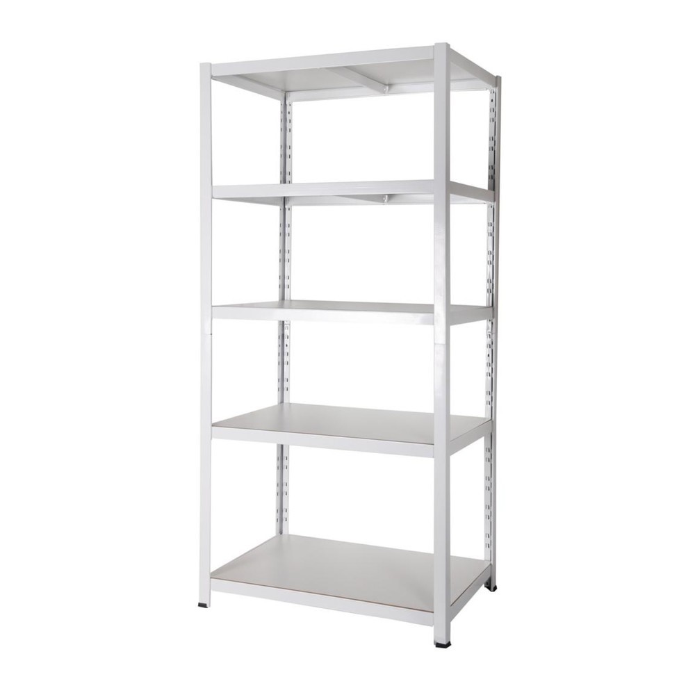 Immagine del prodotto n. 3: Scaffalatura per documenti HEMMDAL, sistema a incastro, AxLxP 1.800 x 900 x 600 mm, 5 ripiani HDF, portata per piano 150 kg, max. 110 cartelle, bianco