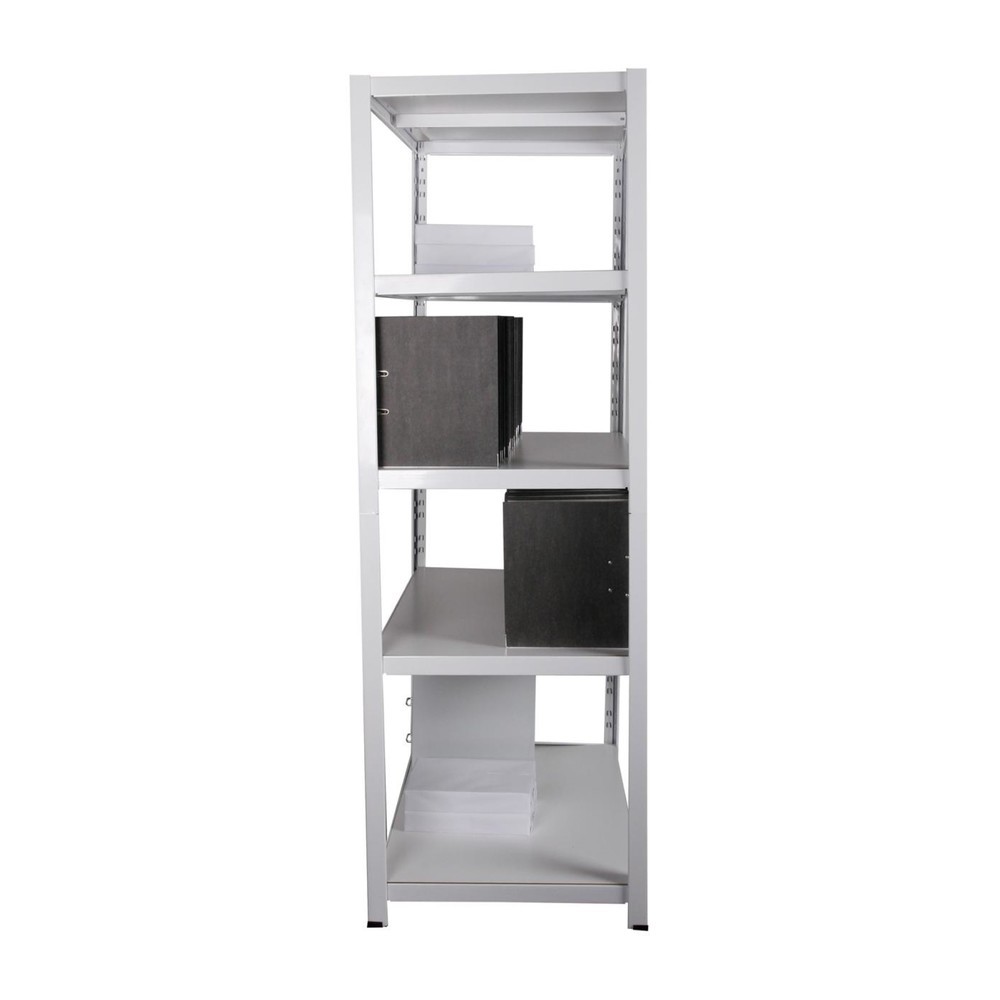 Immagine del prodotto n. 4: Scaffalatura per documenti HEMMDAL, sistema a incastro, AxLxP 1.800 x 900 x 600 mm, 5 ripiani HDF, portata per piano 150 kg, max. 110 cartelle, bianco