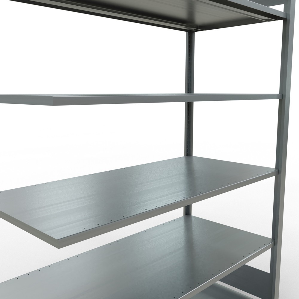 Immagine del prodotto n. 4: Scaffalatura per documenti SCHULTE campata aggiuntiva, a doppio fronte, senza spondine centrali, portata per piano 150 kg, AxLxP 2.000 x 1.300 x 600 mm