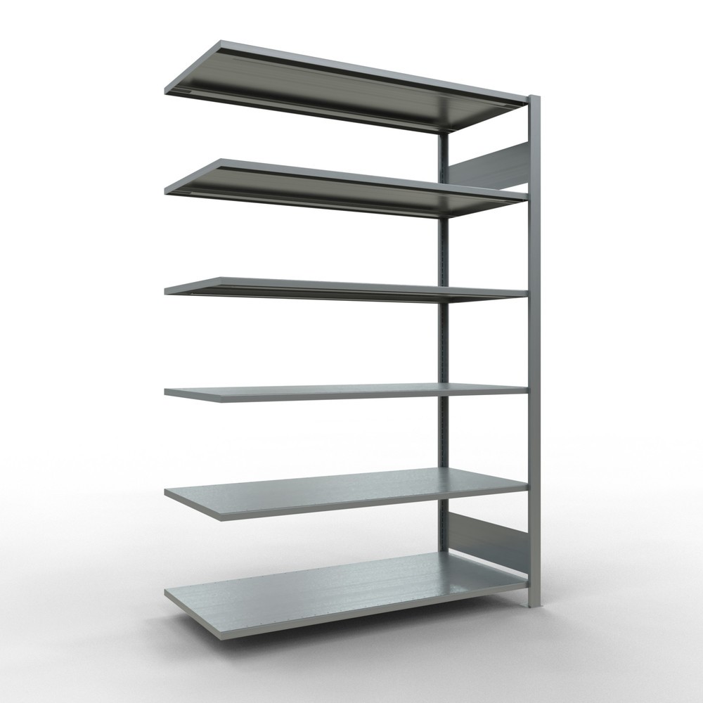Immagine del prodotto: Scaffalatura per documenti SCHULTE campata aggiuntiva, a doppio fronte, senza spondine centrali, portata per piano 150 kg, AxLxP 2.000 x 1.300 x 600 mm