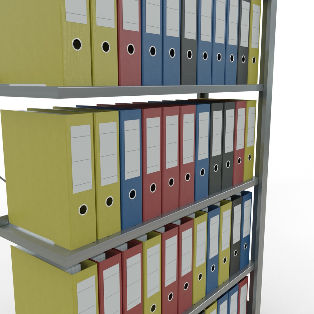 Scaffalatura per documenti SCHULTE campata aggiuntiva, monofronte, con spondine posteriori, portata per piano 85 kg, AxLxP 2.000 x 1.000 x 300 mm Immagine del prodotto n. 3: Scaffalatura per documenti SCHULTE campata aggiuntiva, monofronte, con spondine posteriori, portata per piano 85 kg, AxLxP 2.000 x 1.000 x 300 mm