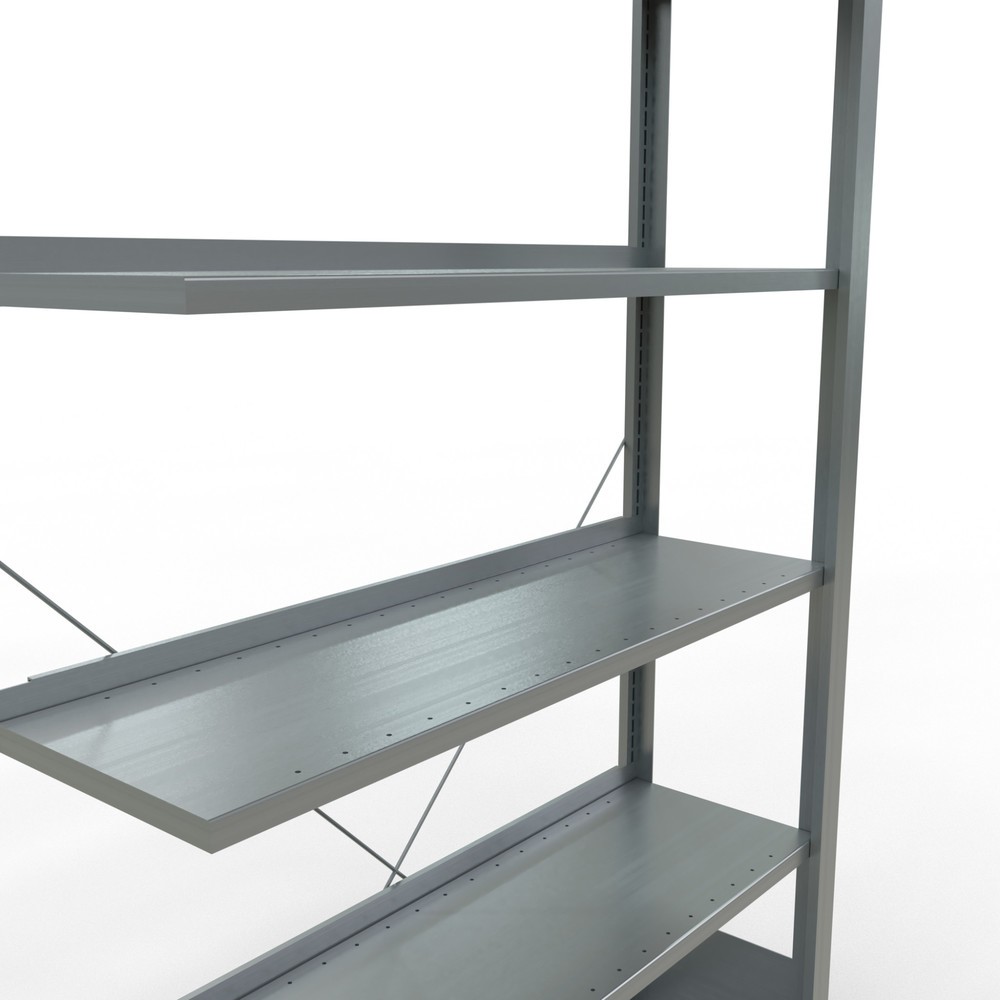 Immagine del prodotto n. 4: Scaffalatura per documenti SCHULTE campata aggiuntiva, monofronte, con spondine posteriori, portata per piano 85 kg, AxLxP 2.000 x 1.000 x 300 mm