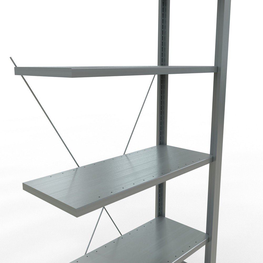 Immagine del prodotto n. 4: Scaffalatura per documenti SCHULTE campata aggiuntiva, monofronte, senza spondine posteriori, portata per piano 85 kg, AxLxP 2.000 x 750 x 300 mm