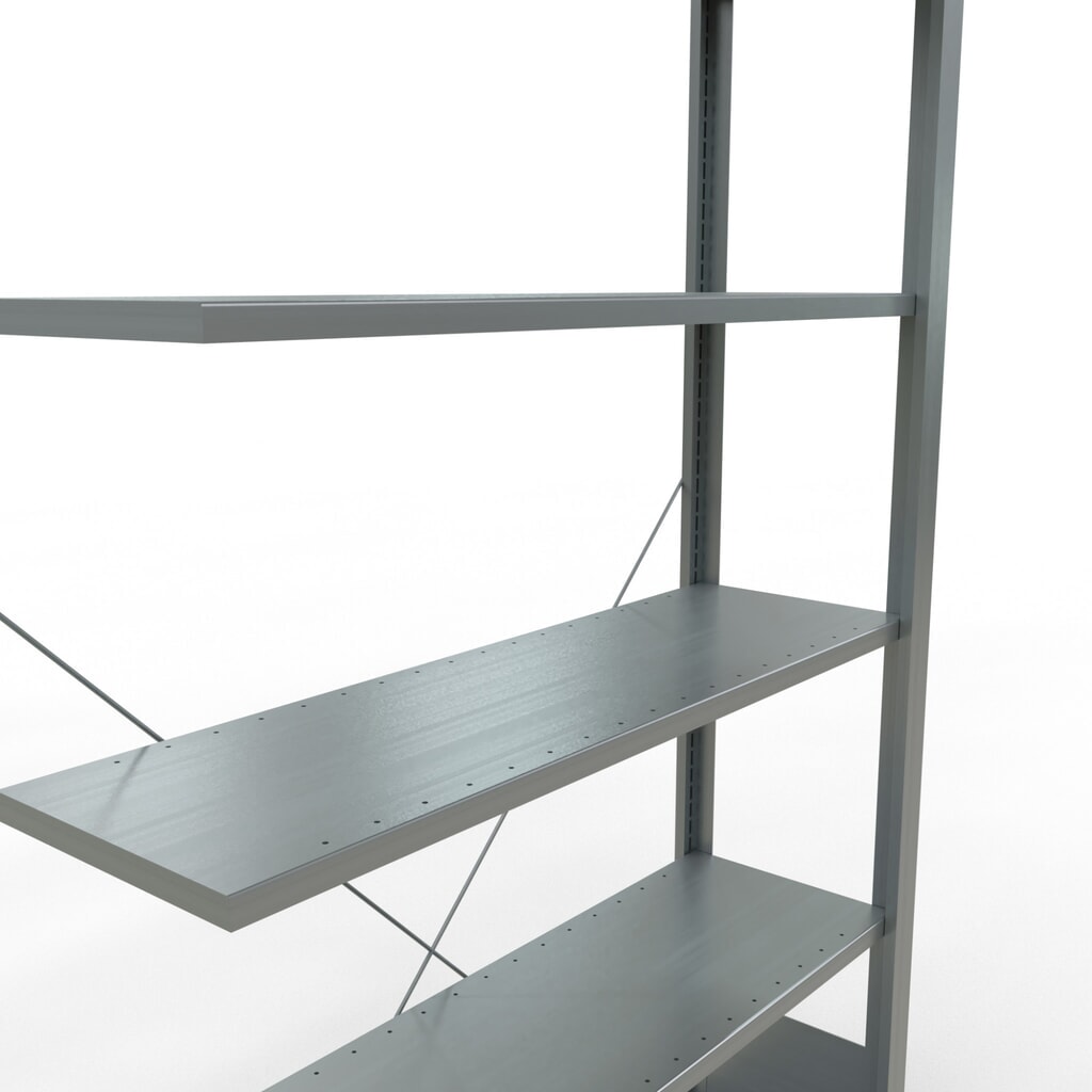 Scaffalatura per documenti SCHULTE campata aggiuntiva, monofronte, senza spondine posteriori, portata per piano 85 kg, AxLxP 2.000 x 1.000 x 300 mm Immagine del prodotto n. 4: Scaffalatura per documenti SCHULTE campata aggiuntiva, monofronte, senza spondine posteriori, portata per piano 85 kg, AxLxP 2.000 x 1.000 x 300 mm