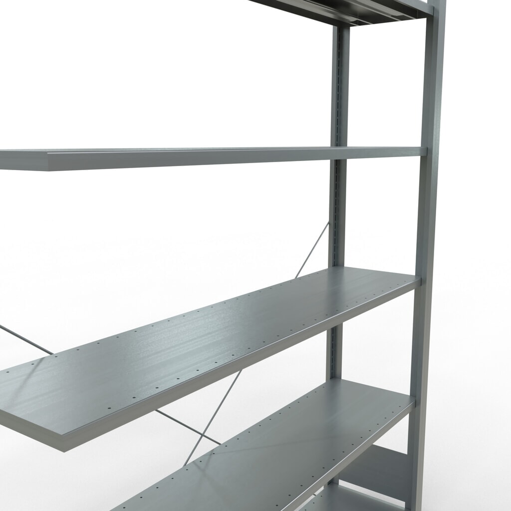 Scaffalatura per documenti SCHULTE campata aggiuntiva, monofronte, senza spondine posteriori, portata per piano 85 kg, AxLxP 2.000 x 1.300 x 300 mm Immagine del prodotto n. 4: Scaffalatura per documenti SCHULTE campata aggiuntiva, monofronte, senza spondine posteriori, portata per piano 85 kg, AxLxP 2.000 x 1.300 x 300 mm