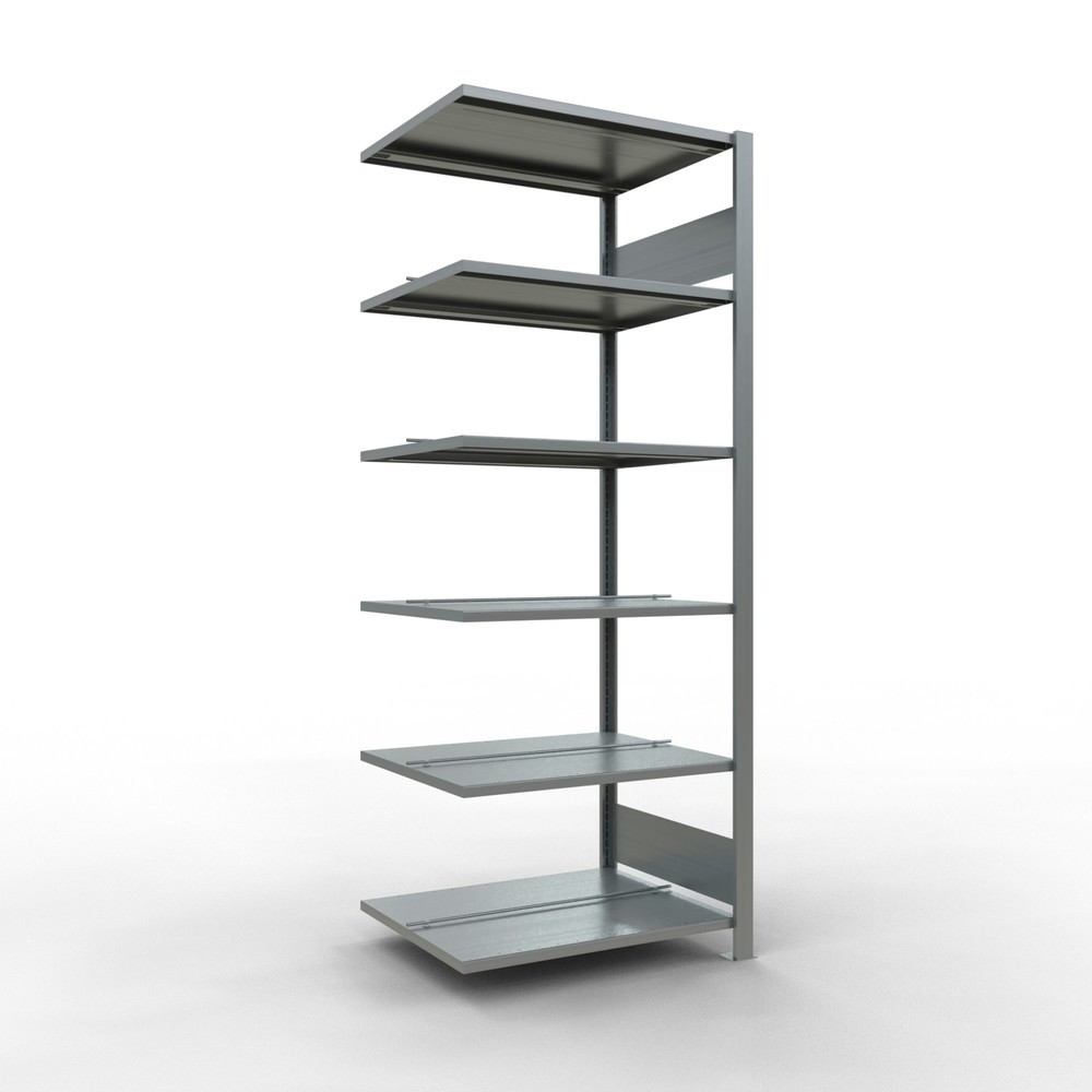 Immagine del prodotto: Scaffalatura per documenti SCHULTE campata aggiuntiva, a doppio fronte, con spondine centrali, portata per piano 150 kg, AxLxP 2.000 x 750 x 600 mm