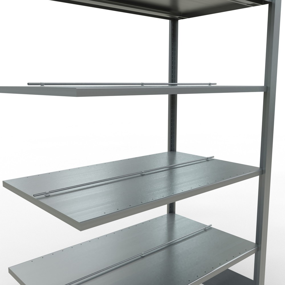 Immagine del prodotto n. 4: Scaffalatura per documenti SCHULTE campata aggiuntiva, a doppio fronte, con spondine centrali, portata per piano 150 kg, AxLxP 2.000 x 1.000 x 600 mm