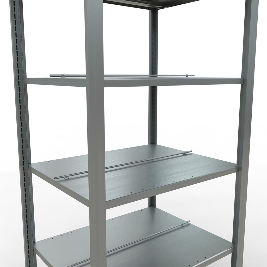 Scaffalatura per documenti SCHULTE campata base, a doppio fronte, con spondine centrali, portata per piano 150 kg, AxLxP 2.000 x 750 x 600 mm Immagine del prodotto n. 5: Scaffalatura per documenti SCHULTE campata base, a doppio fronte, con spondine centrali, portata per piano 150 kg, AxLxP 2.000 x 750 x 600 mm