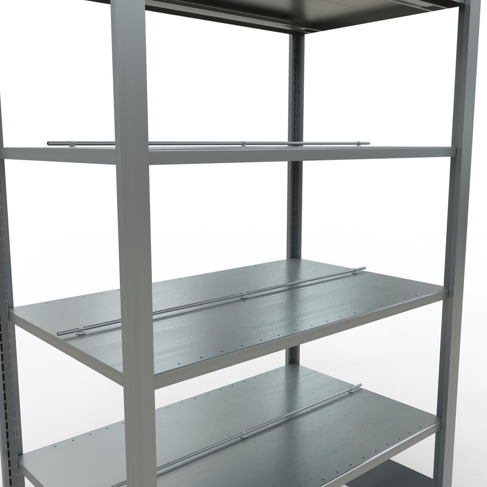 Immagine del prodotto n. 4: Scaffalatura per documenti SCHULTE campata base, a doppio fronte, con spondine centrali, portata per piano 150 kg, AxLxP 2.000 x 1.000 x 600 mm
