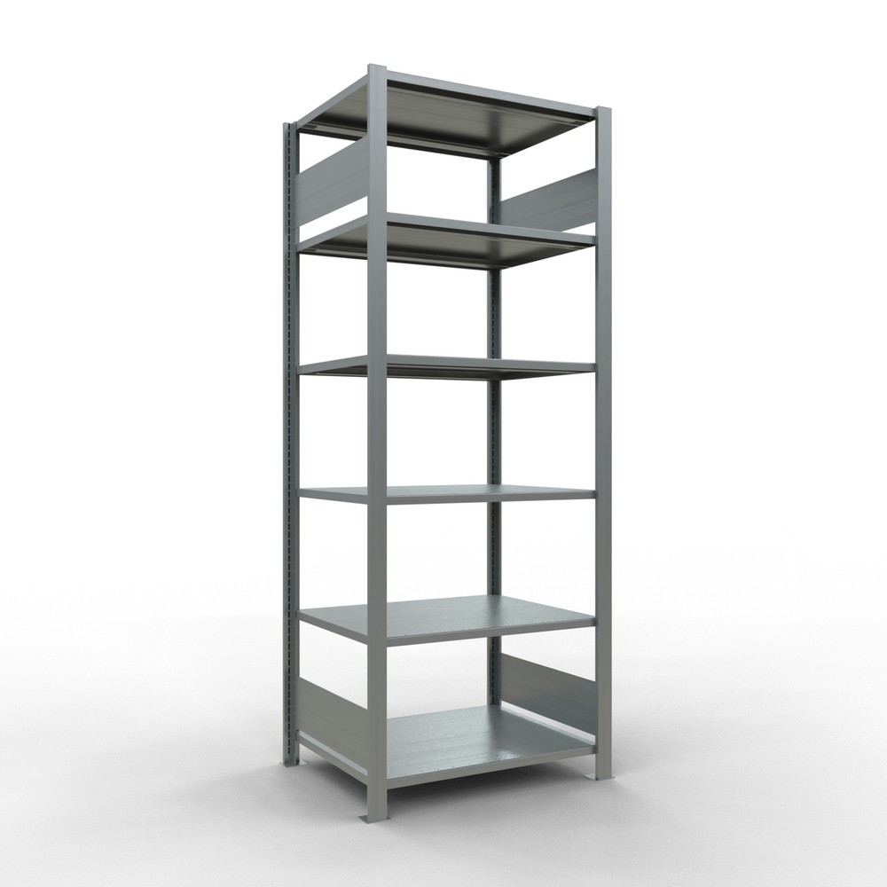 Immagine del prodotto: Scaffalatura per documenti SCHULTE campata base, a doppio fronte, senza spondine centrali, portata per piano 150 kg, AxLxP 2.000 x 750 x 600 mm