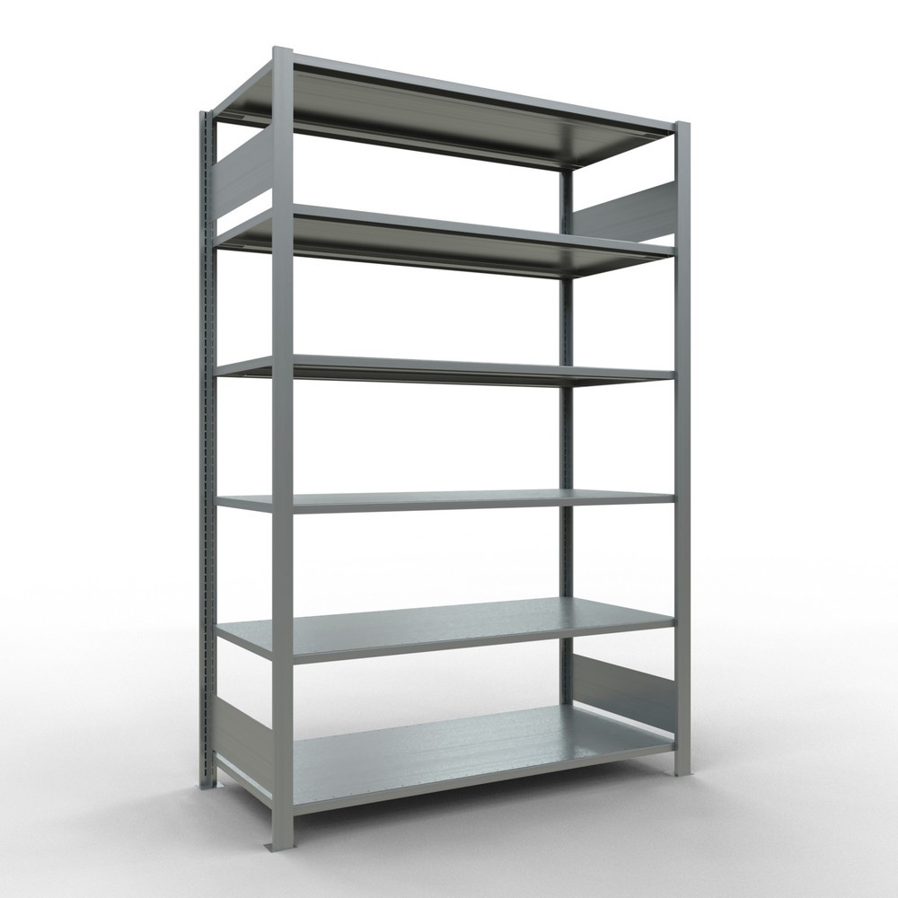Immagine del prodotto: Scaffalatura per documenti SCHULTE campata base, a doppio fronte, senza spondine centrali, portata per piano 150 kg, AxLxP 2.000 x 1.300 x 600 mm