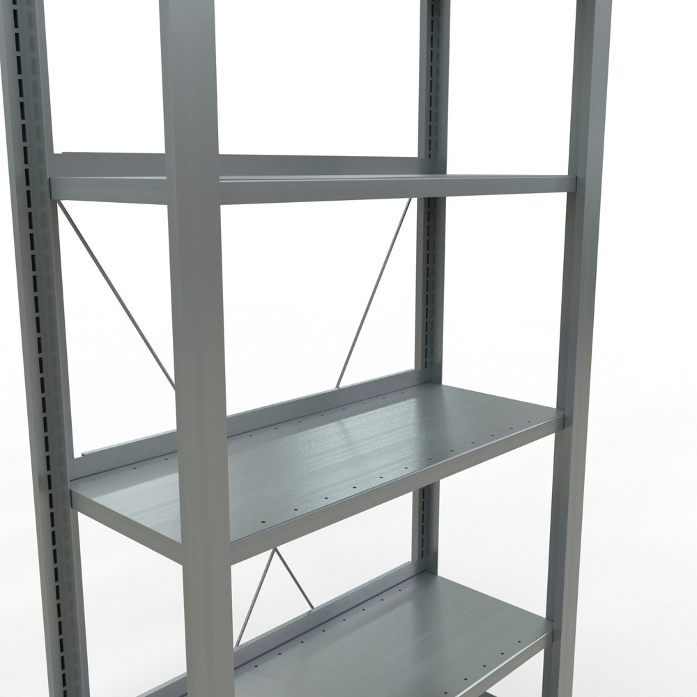 Immagine del prodotto n. 5: Scaffalatura per documenti SCHULTE campata base, monofronte, con spondine posteriori, portata per piano 85 kg, AxLxP 2.000 x 750 x 300 mm