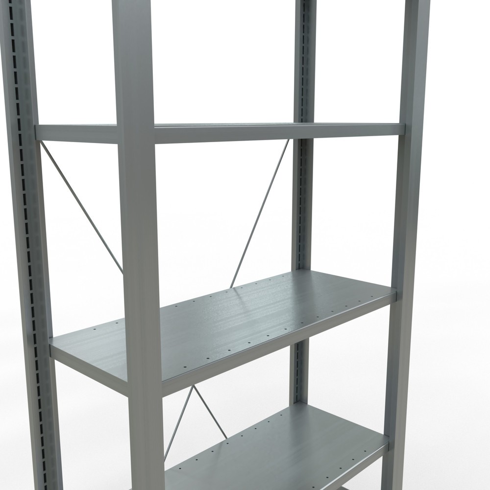 Immagine del prodotto n. 4: Scaffalatura per documenti SCHULTE campata base, monofronte, senza spondine posteriori, portata per piano 85 kg, AxLxP 2.000 x 750 x 300 mm