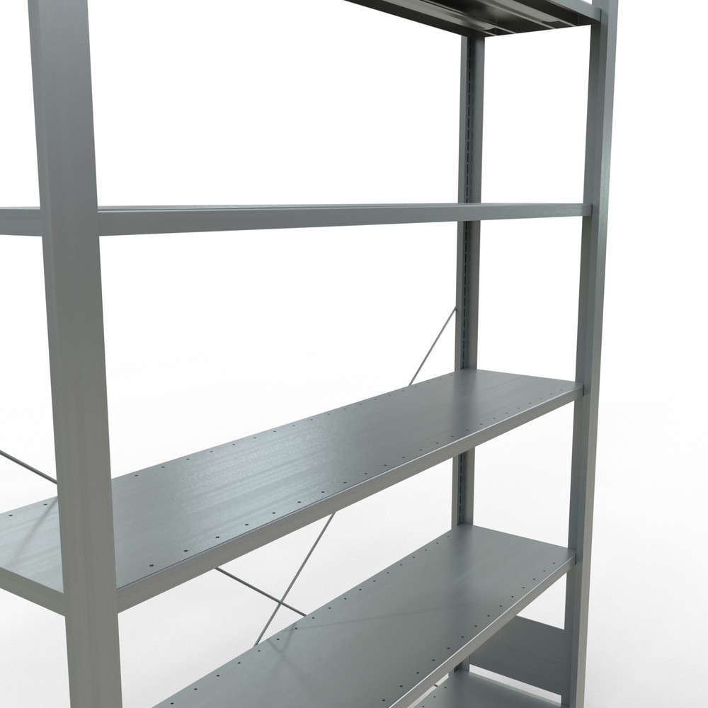 Immagine del prodotto n. 4: Scaffalatura per documenti SCHULTE campata base, monofronte, senza spondine posteriori, portata per piano 85 kg, AxLxP 2.000 x 1.300 x 300 mm